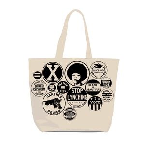 Power Button Tote Bag NWT